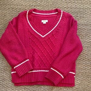 Maeve pink sweater